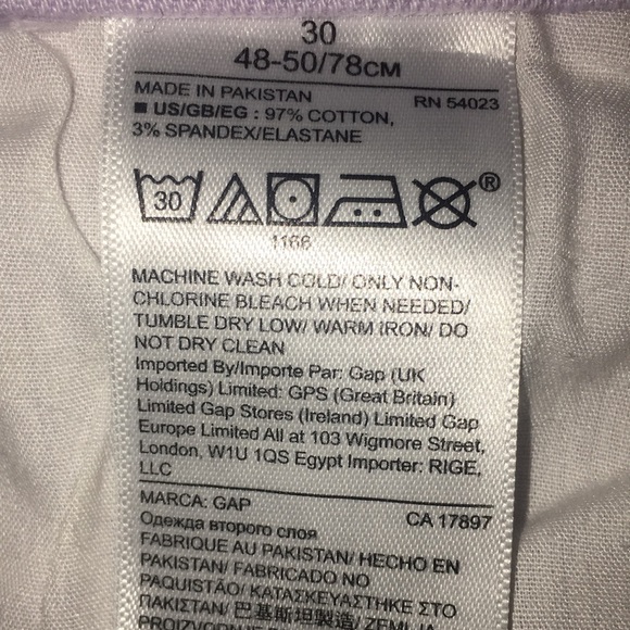 GAP lavender 3” Short Raw Hem Jean Shorts - Picture 5 of 10